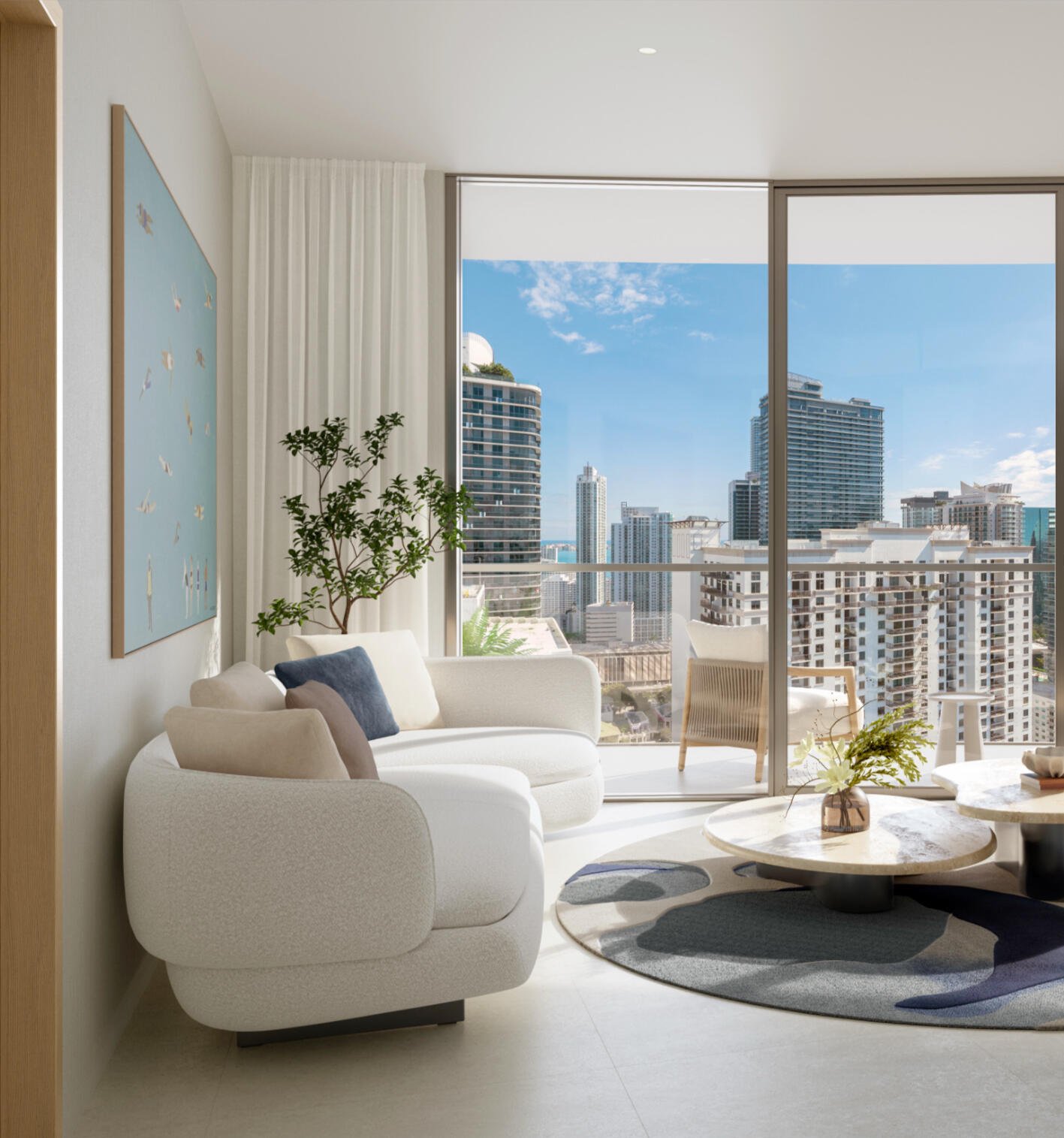 Living skyline view